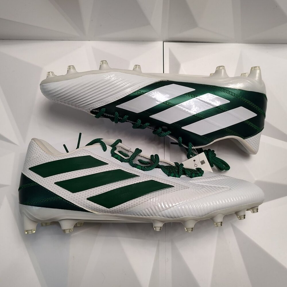 Adidas Mens Football Cleats 17 White Green Shoe Lacrosse Freak Carbon Low